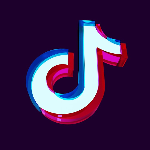 Uma imagem do logotipo do TikTok.