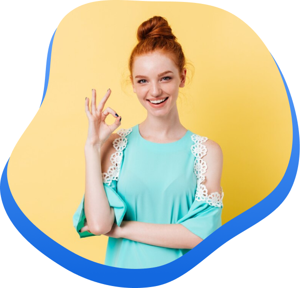 High Social's graphic including an image of a woman sharing an "okay" hand gesture.